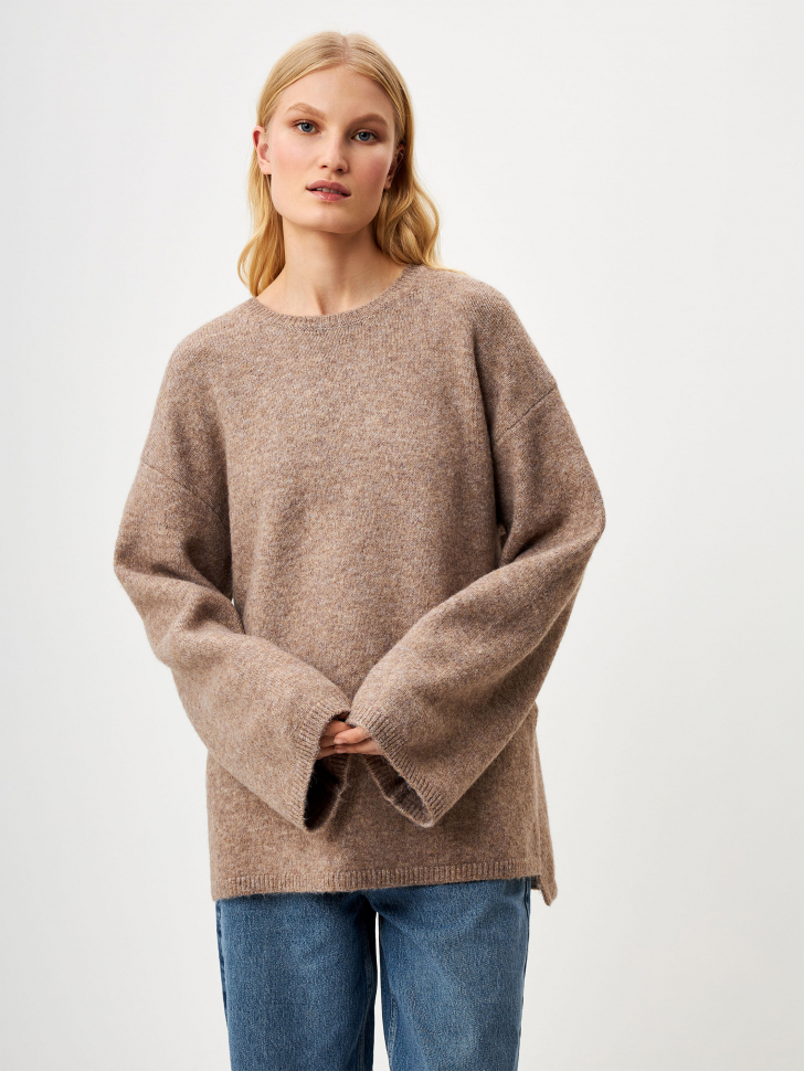 

Вязаный джемпер оверсайз из смесовой шерсти