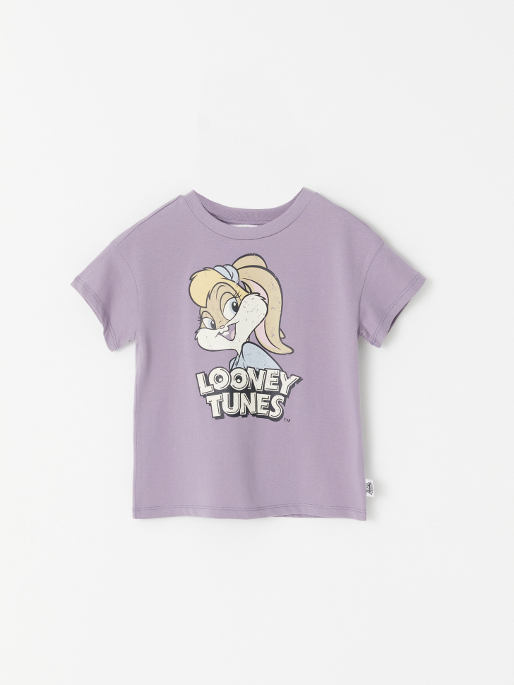 

Футболка с принтом Looney Tunes для девочек, Фиолетовый