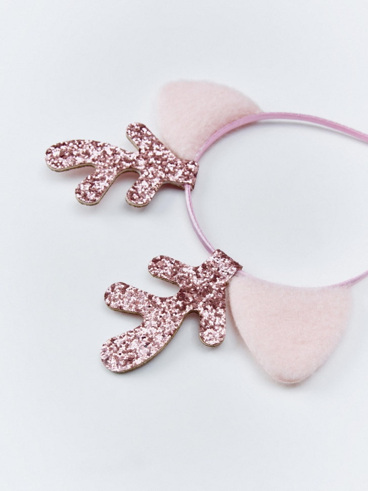 новогодний пушистый ободок для девочек 4610517045454 купить с доставкой