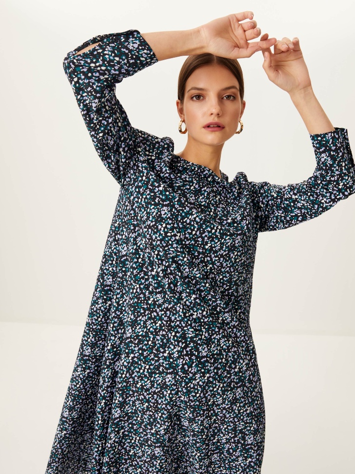 

Платье макси с принтом, Зеленый