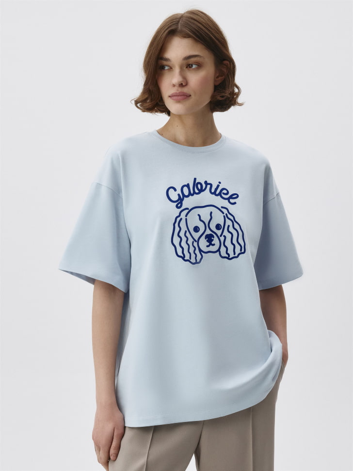 

Футболка оверсайз с принтом