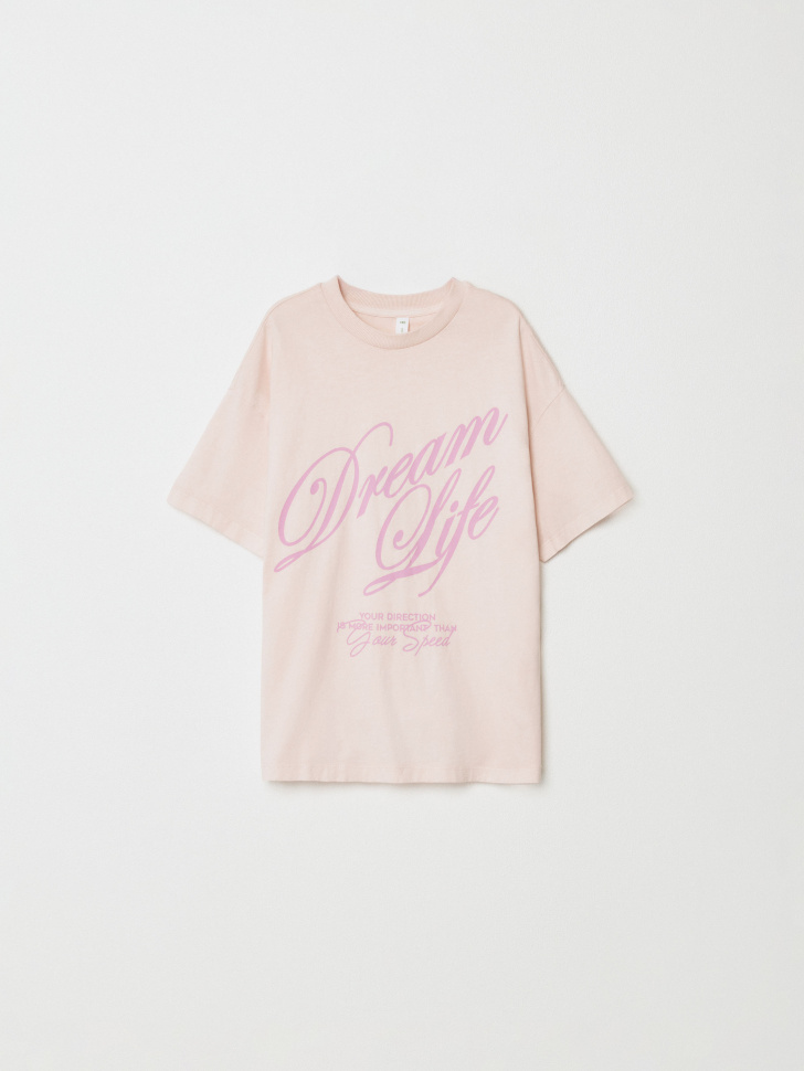 футболка оверсайз с принтом для девочек 4680798535692 фотография