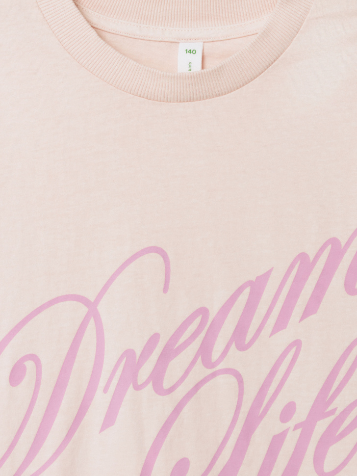 футболка оверсайз с принтом для девочек 4680798535692 в интернет магазине