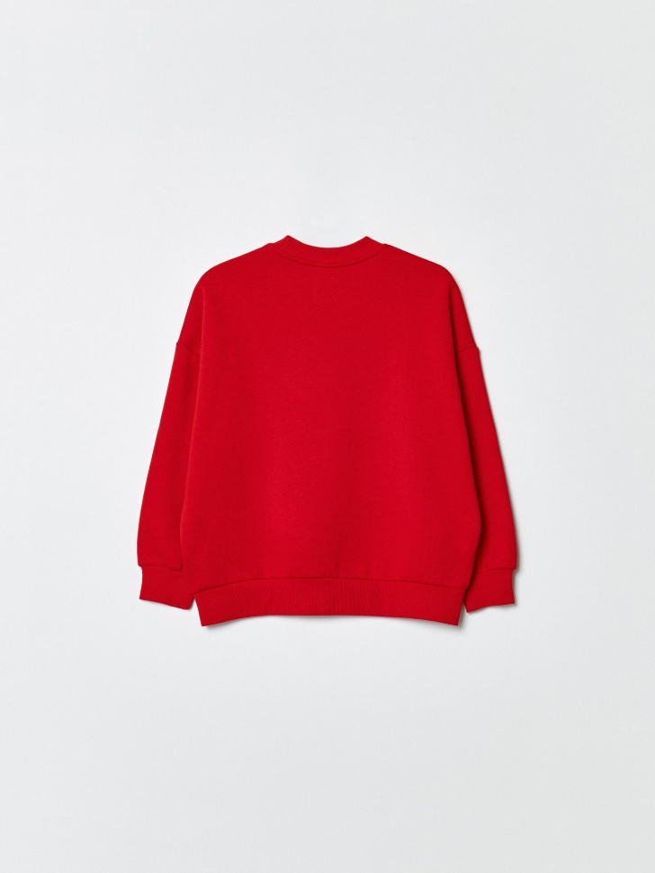 свитшот для девочек с принтом  x союзмультфильм от бренда sela вид слева