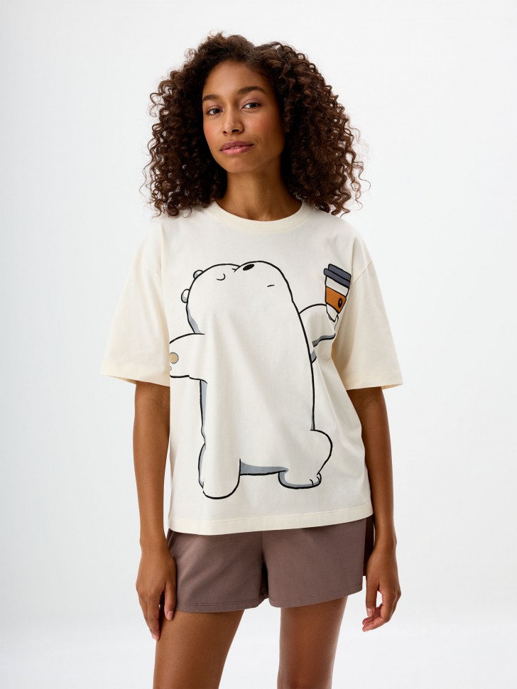 

Трикотажная пижама с принтом We Bare Bears