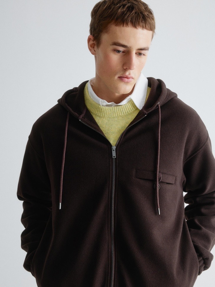 толстовка оверсайз на молнии 4610517244130 в интернет магазине