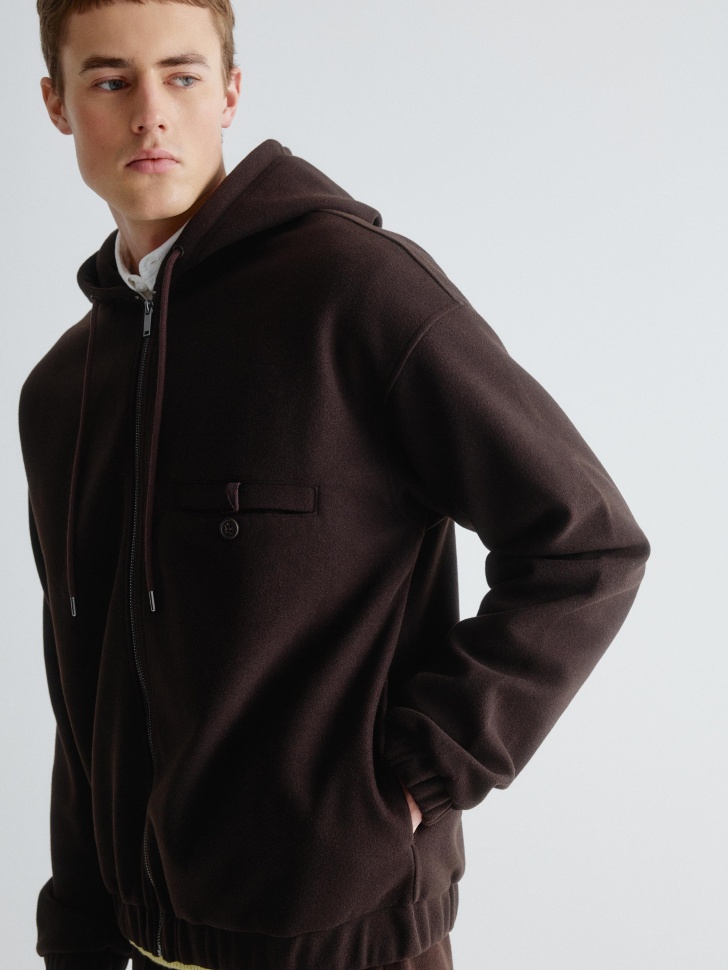 толстовка оверсайз на молнии 4610517244130 купить с доставкой