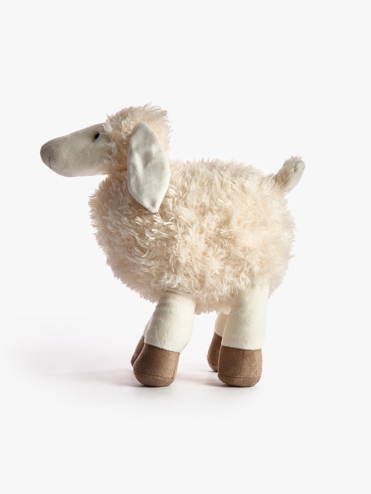 мягкая игрушка «овечка» для детей от бренда sela вид слева