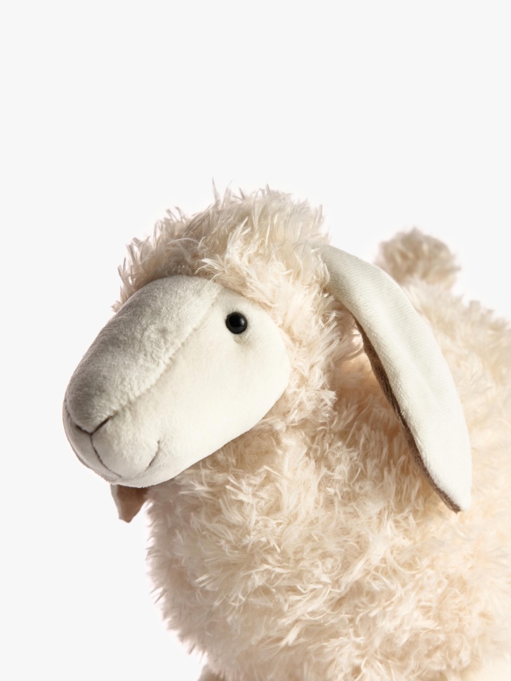 мягкая игрушка «овечка» для детей из россии вид сбоку