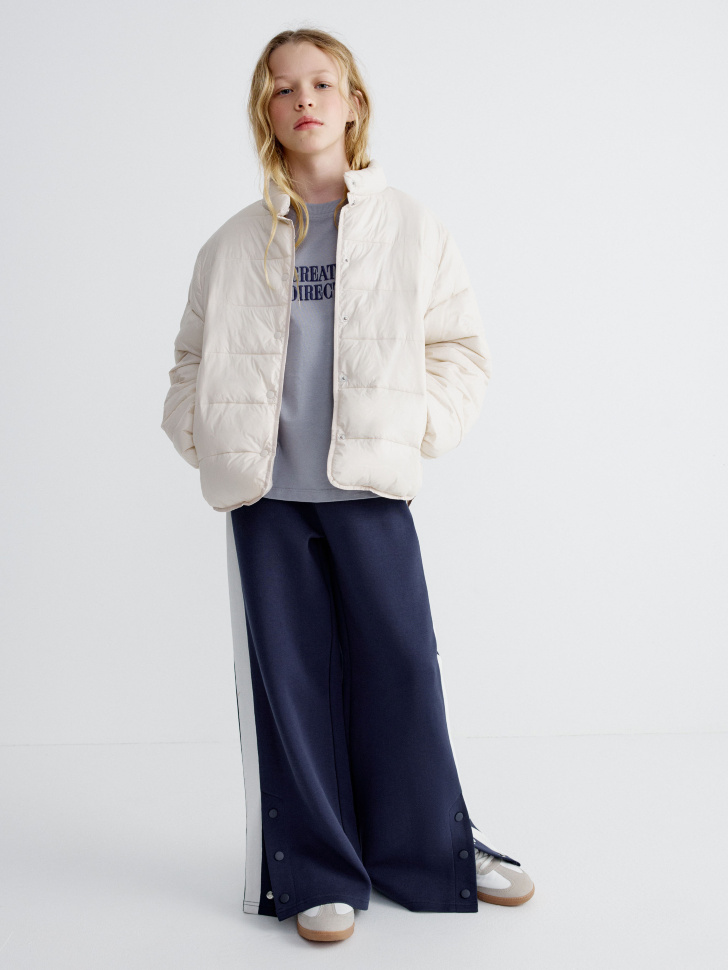 стеганая куртка для девочек по цене 2699 руб вид справа