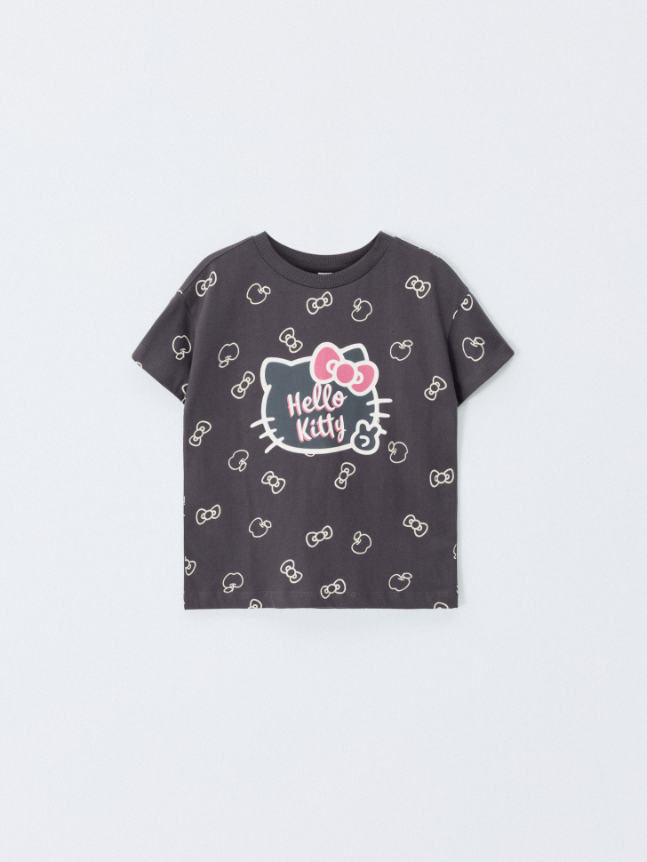 

Футболка с принтом Hello Kitty для девочек