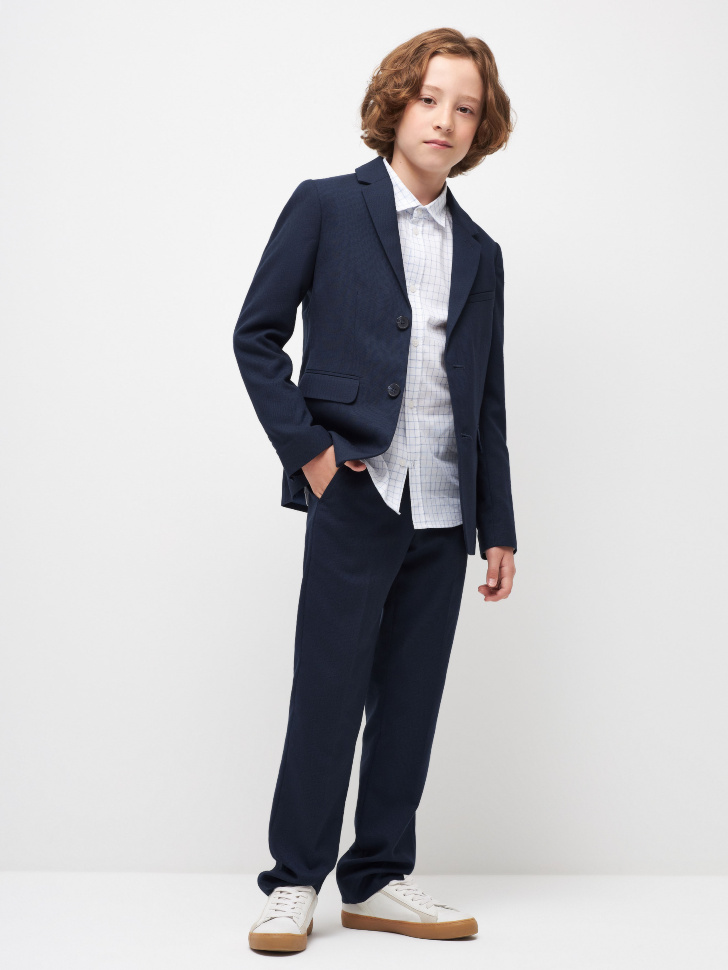 

Костюмные школьные брюки для мальчиков, Синий