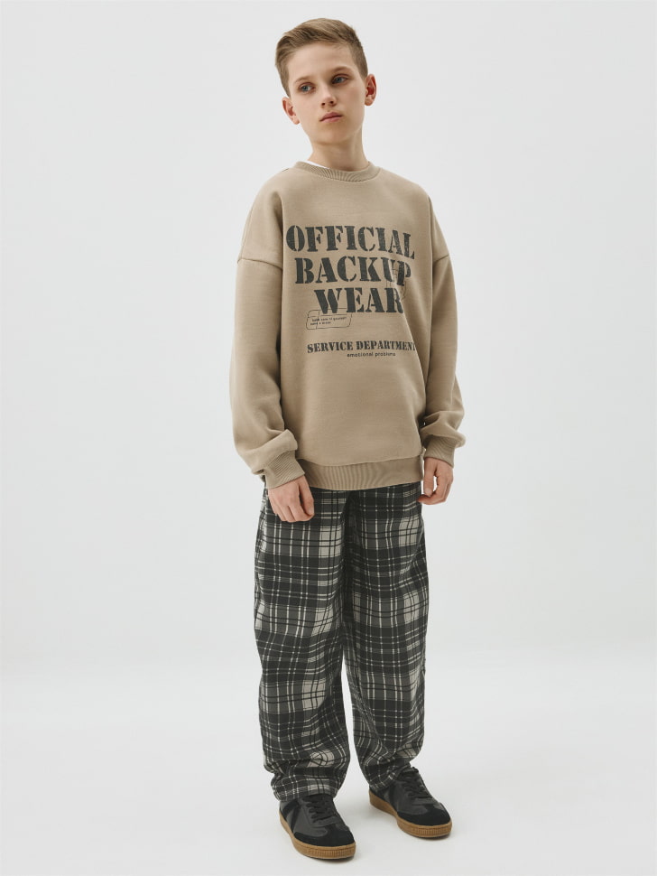 

Джинсы Baggy в клетку для мальчиков