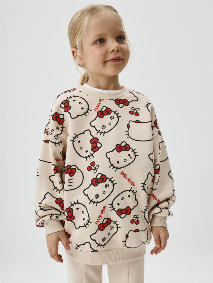 Свитшот с принтом Hello Kitty для девочек