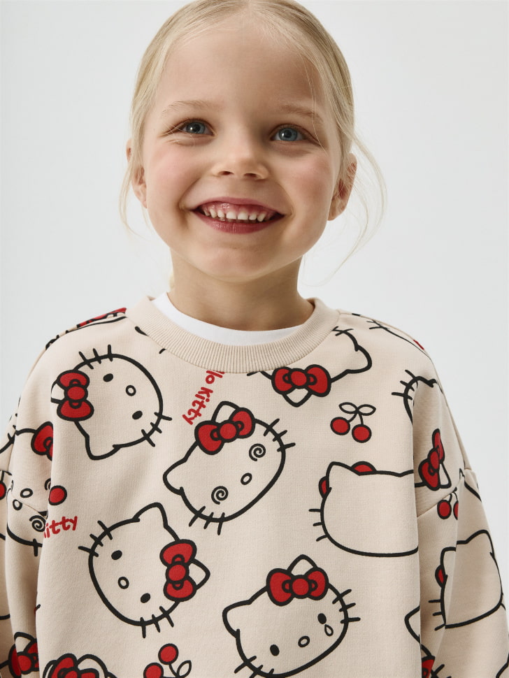 Свитшот с принтом Hello Kitty для девочек. Фото №3