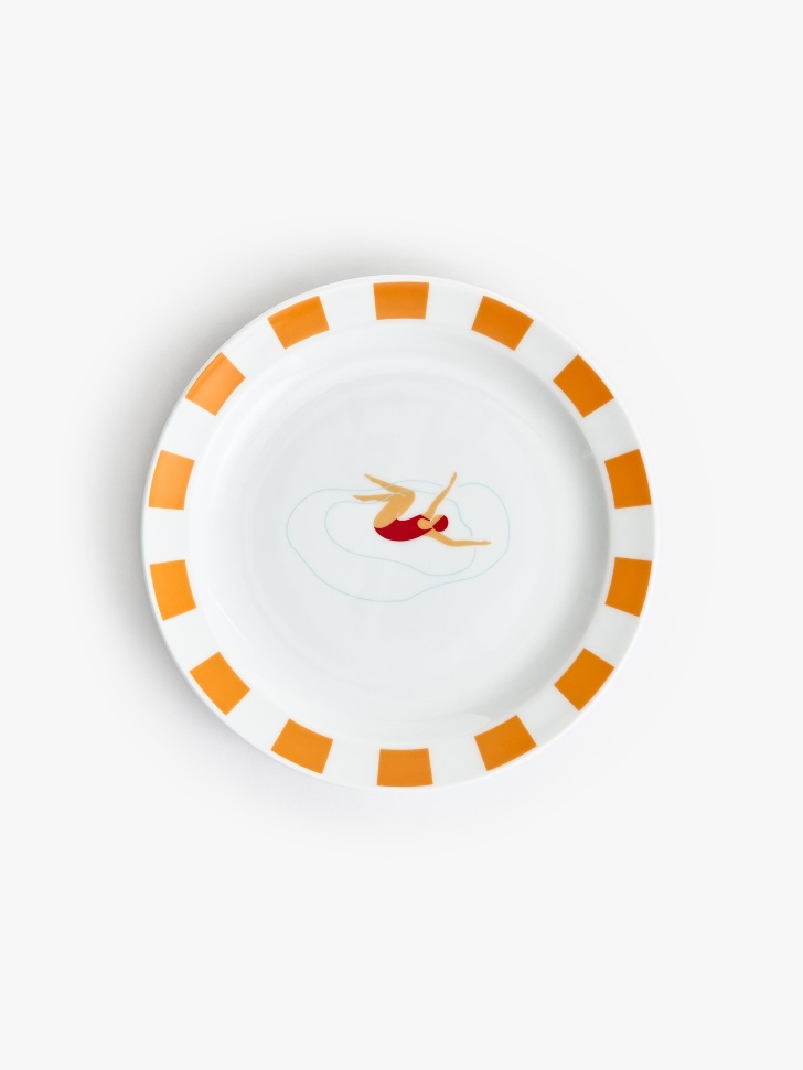 

Обеденная тарелка из фарфора с рисунком, SL68042271395