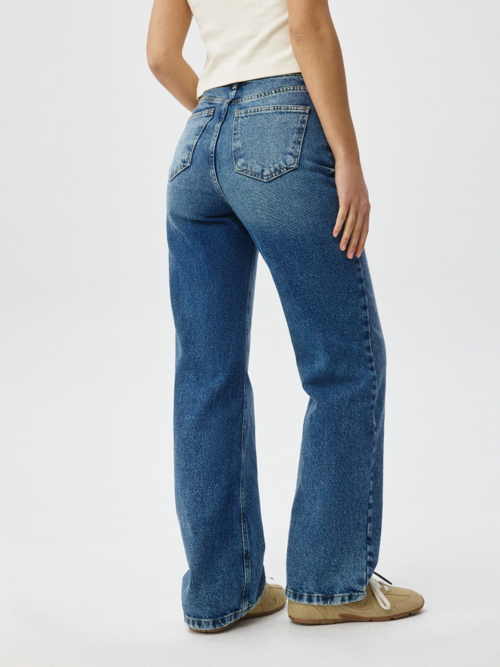 Джинсы 411 WIDE LEG из органического хлопка. Фото №5