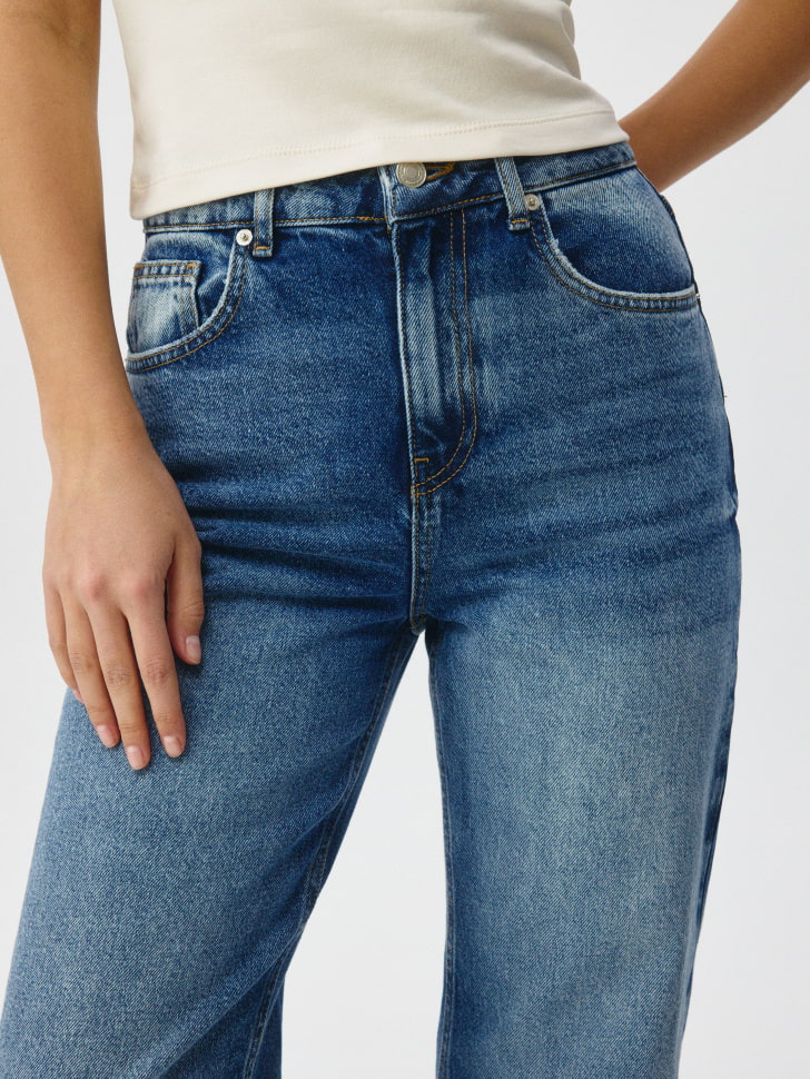 Джинсы 411 WIDE LEG из органического хлопка. Фото №7