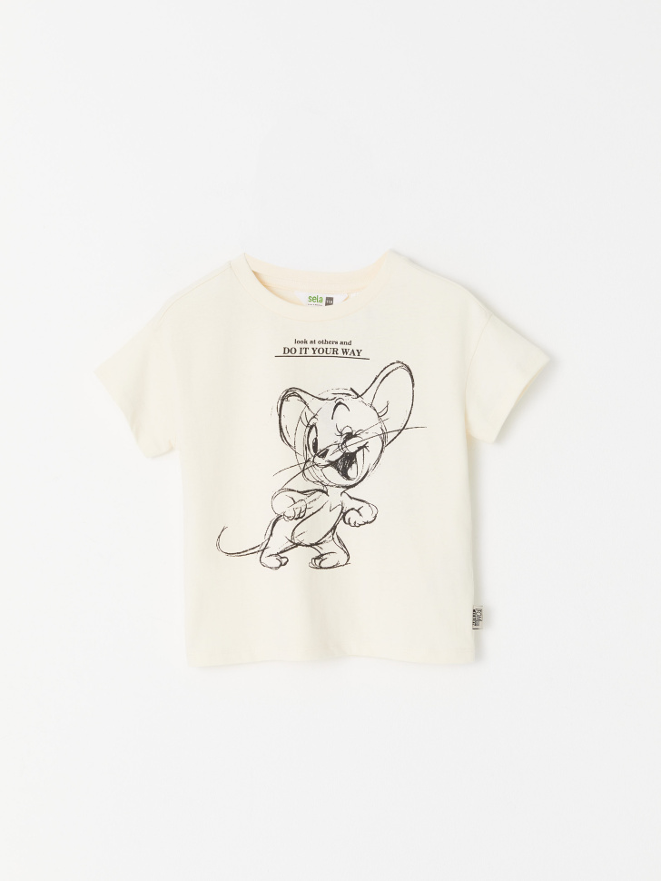 

Футболка с принтом Looney Tunes для девочек, Белый