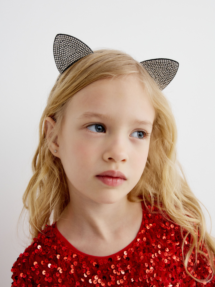 

Новогодний ободок с ушками для девочек, SL5811172825