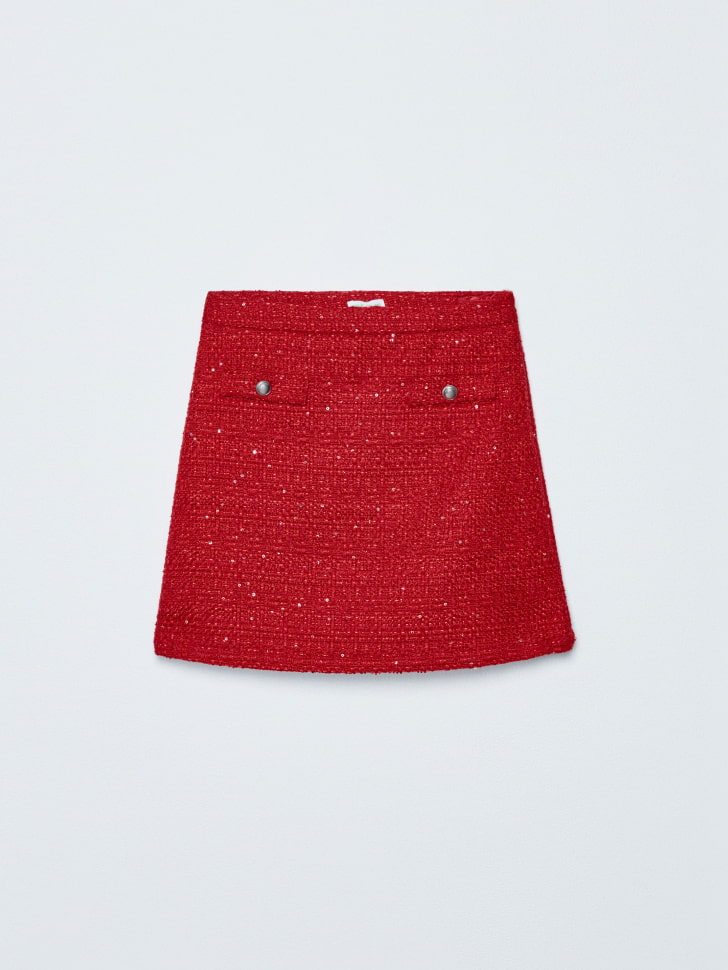 короткая твидовая юбка для девочек 4680798701462 фотография