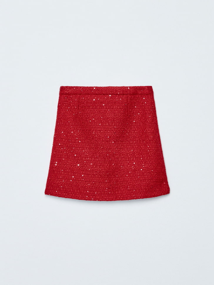 короткая твидовая юбка для девочек 4680798701462 по акции