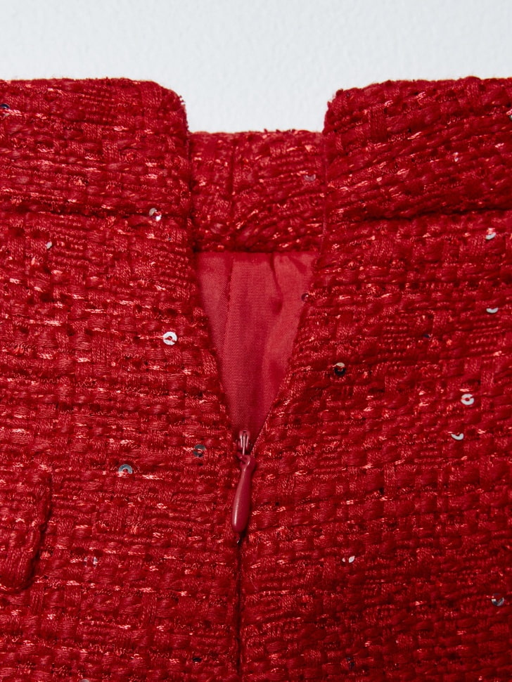 короткая твидовая юбка для девочек 4680798701462 с промокодом