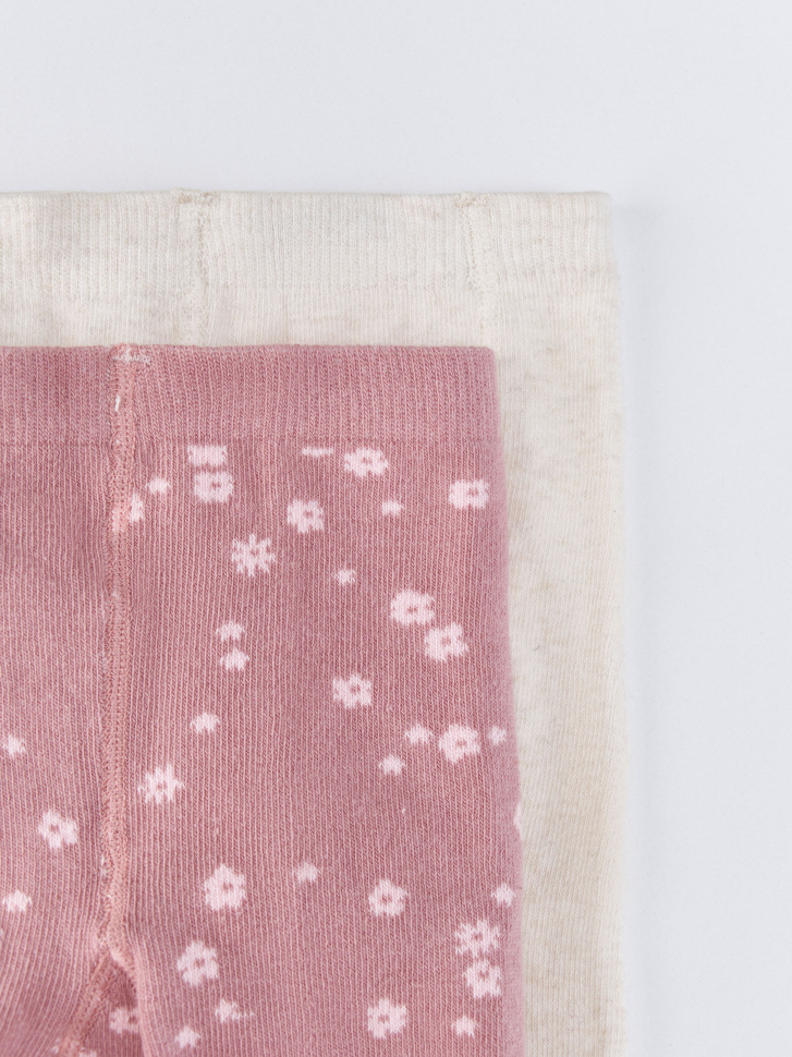 набор колготок для девочек, 2 шт. от бренда sela вид слева