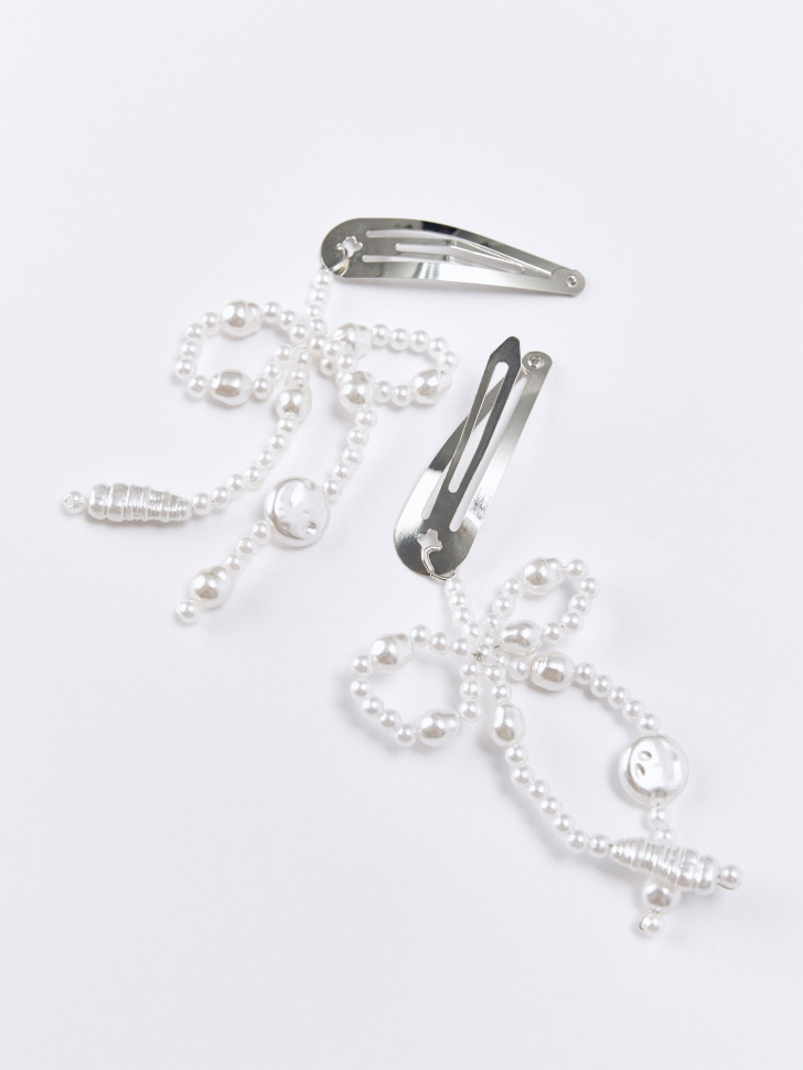 набор заколок клик-клак для девочек, 2 шт. от бренда sela вид слева