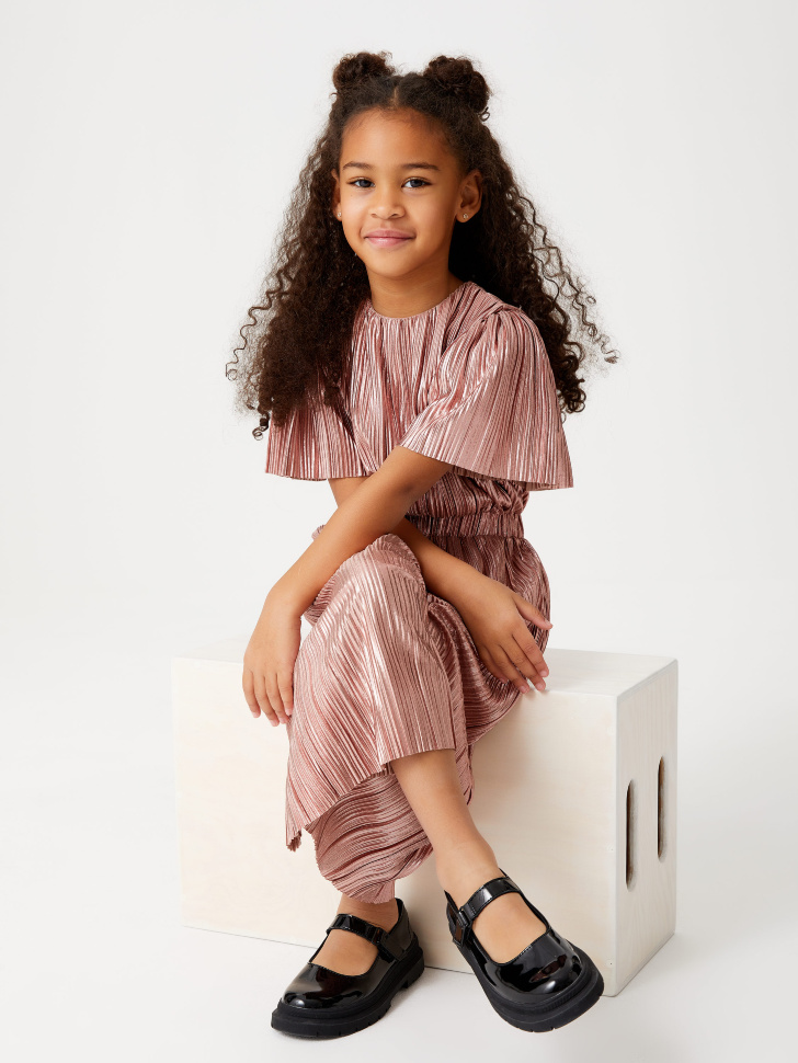 

Комбинезон с эффектом металлик для девочек, Принт