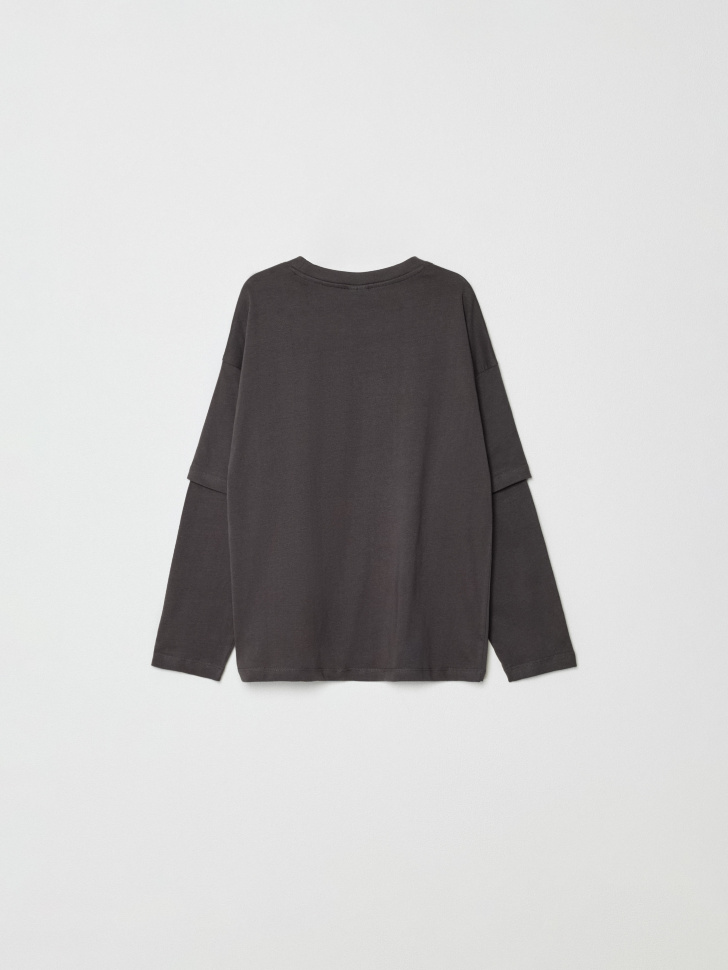 лонгслив оверсайз для девочек с принтом  x смешарики 4610517158512 по акции