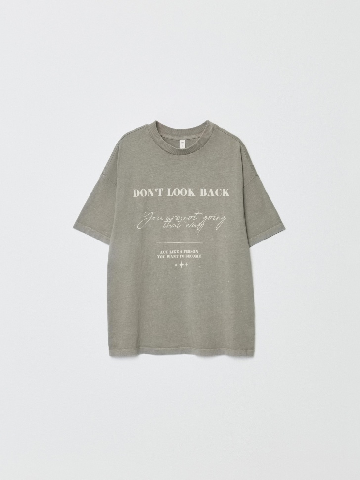 футболка оверсайз с принтом для девочек 4680798535791 фотография