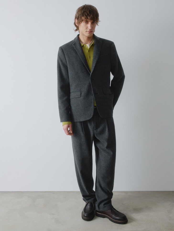 костюмный пиджак из смесовой шерсти 4610517319470 по акции