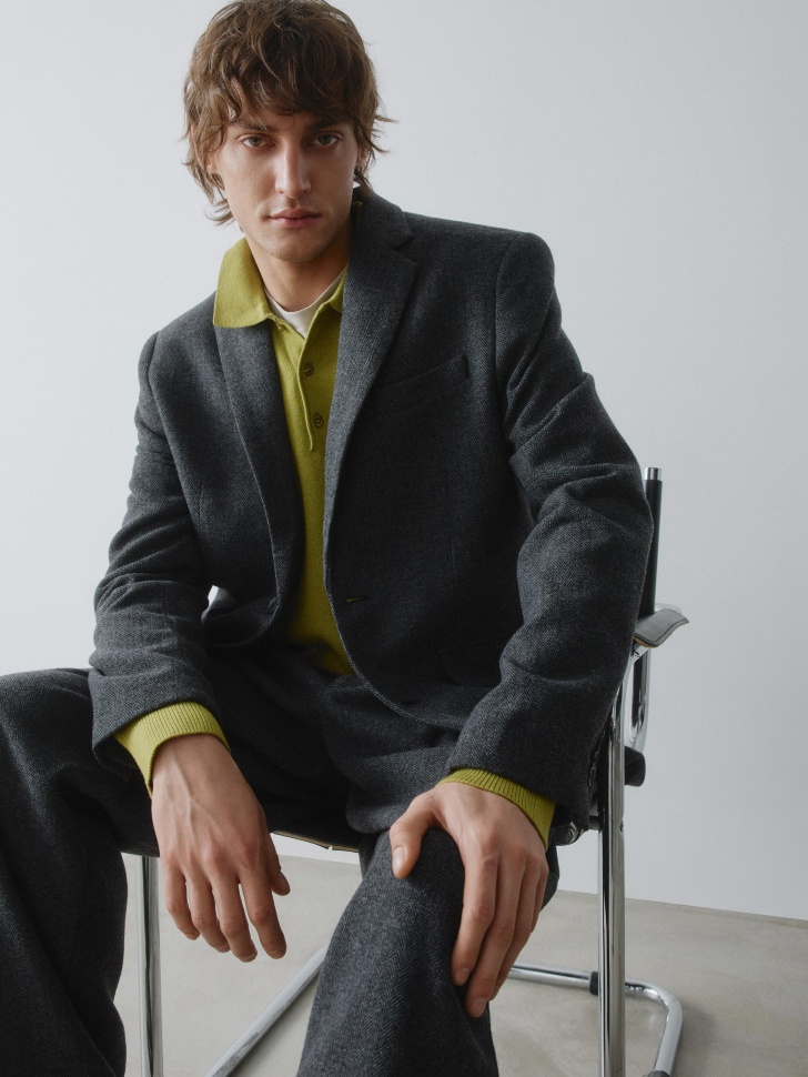 костюмный пиджак из смесовой шерсти 4610517319470 по низкой цене