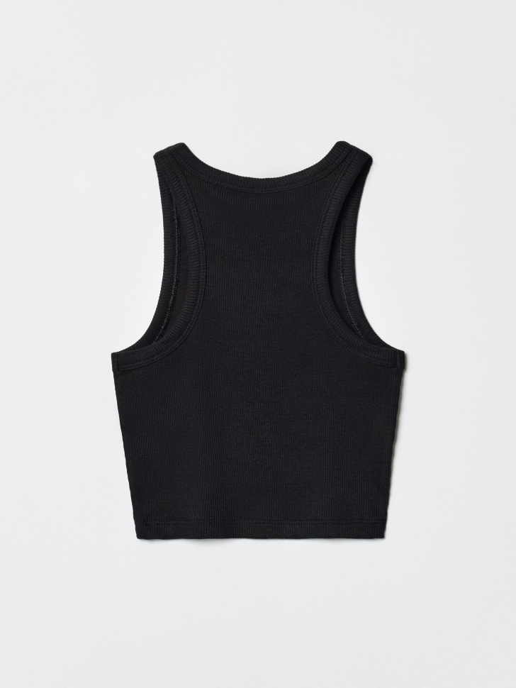 укороченный топ с вышивкой и бантиками для девочек от бренда sela вид слева