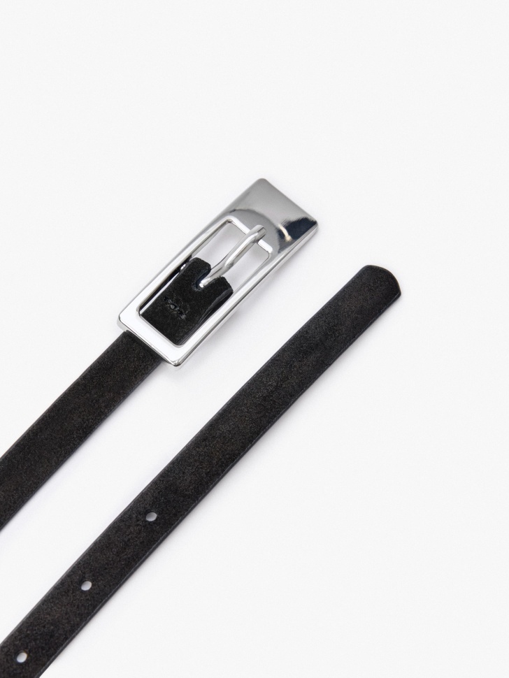 ремень из натуральной замши премиум качества от бренда sela вид слева