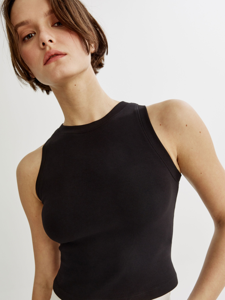 Топ Sela Укороченный, черный, арт. 51333