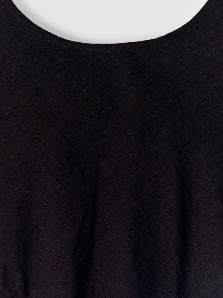 платье макси из вискозы со льном премиум качества от бренда sela вид слева