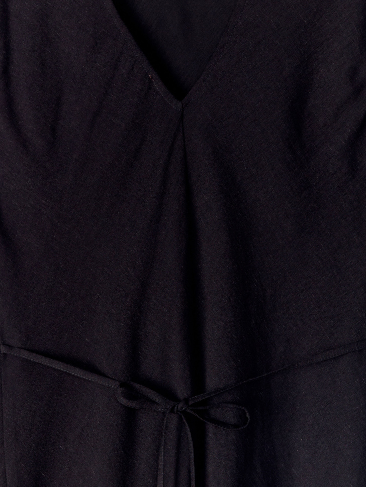 платье макси из вискозы со льном премиум качества по цене 5599 руб вид справа