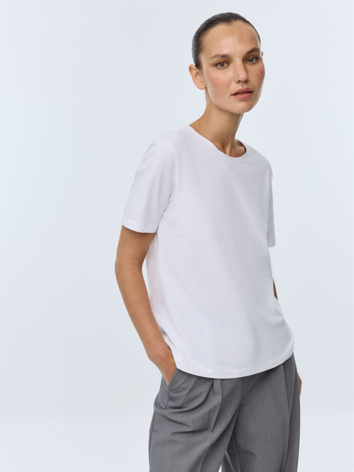 Базовая футболка KRIS REGULAR FIT. Фото №3