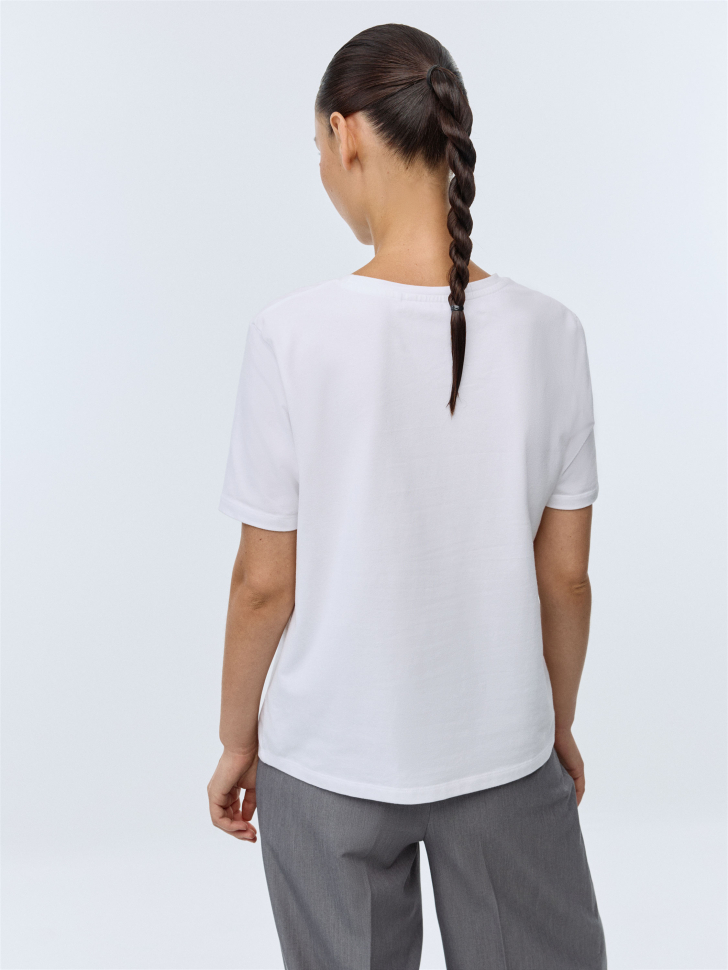 Базовая футболка KRIS REGULAR FIT. Фото №5