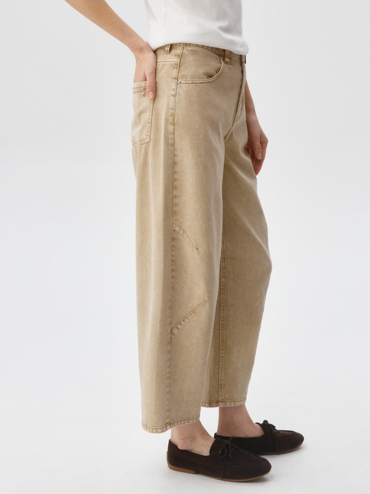 укороченные джинсы cropped barrel 4680798095257 купить с доставкой