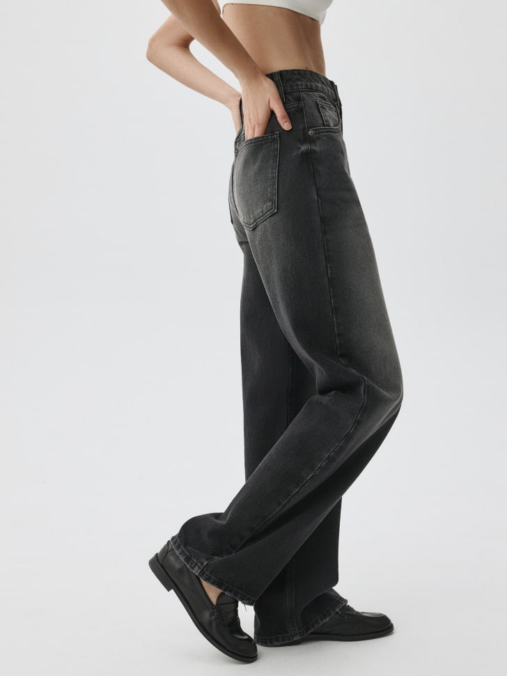 Джинсы 411 WIDE LEG из органического хлопка. Фото №3