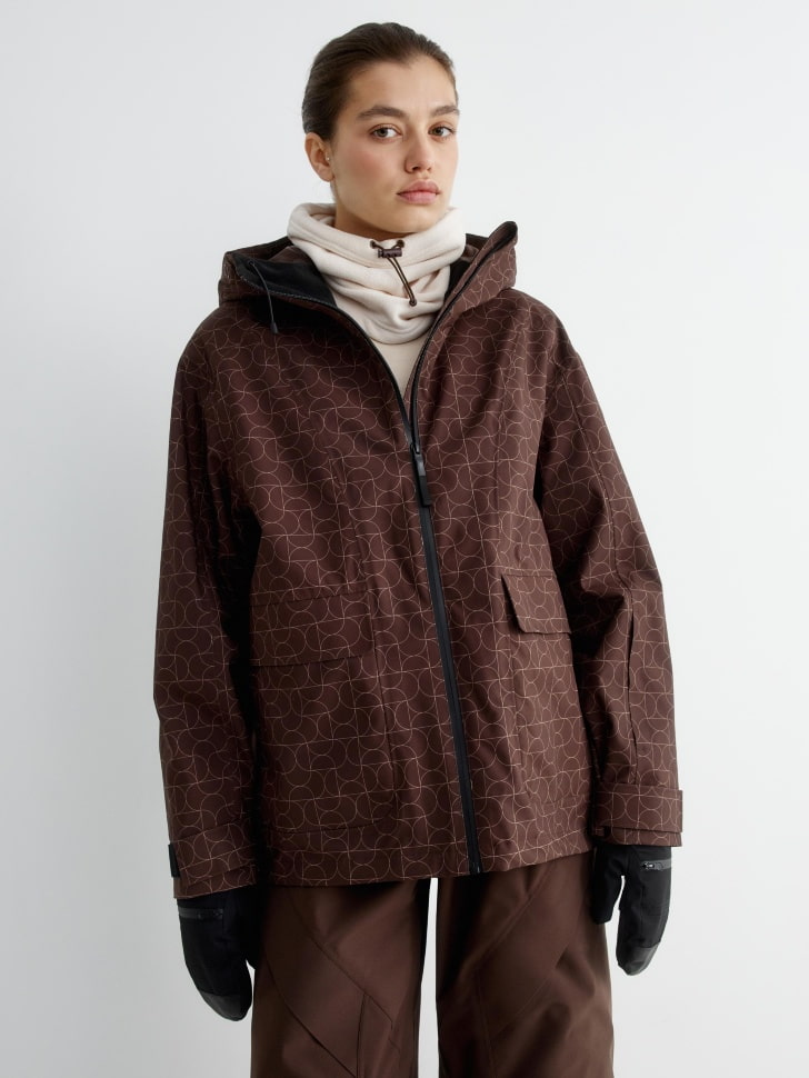 горнолыжная куртка из технологичной мембраны с лямками 4610517111302 с промокодом