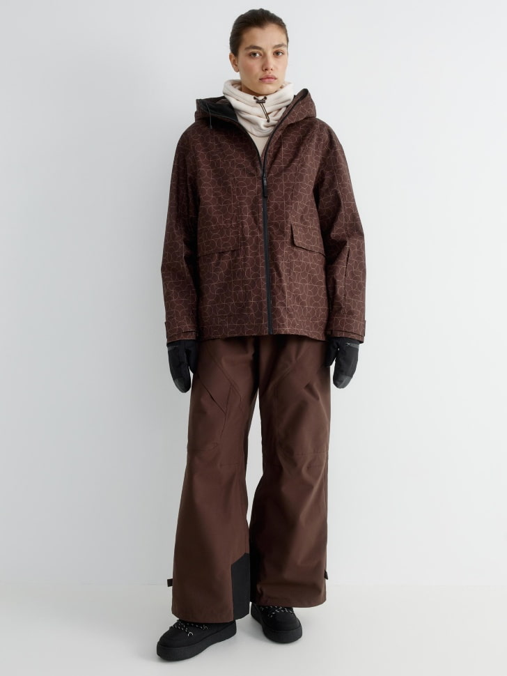 горнолыжная куртка из технологичной мембраны с лямками 4610517111302 купить с доставкой