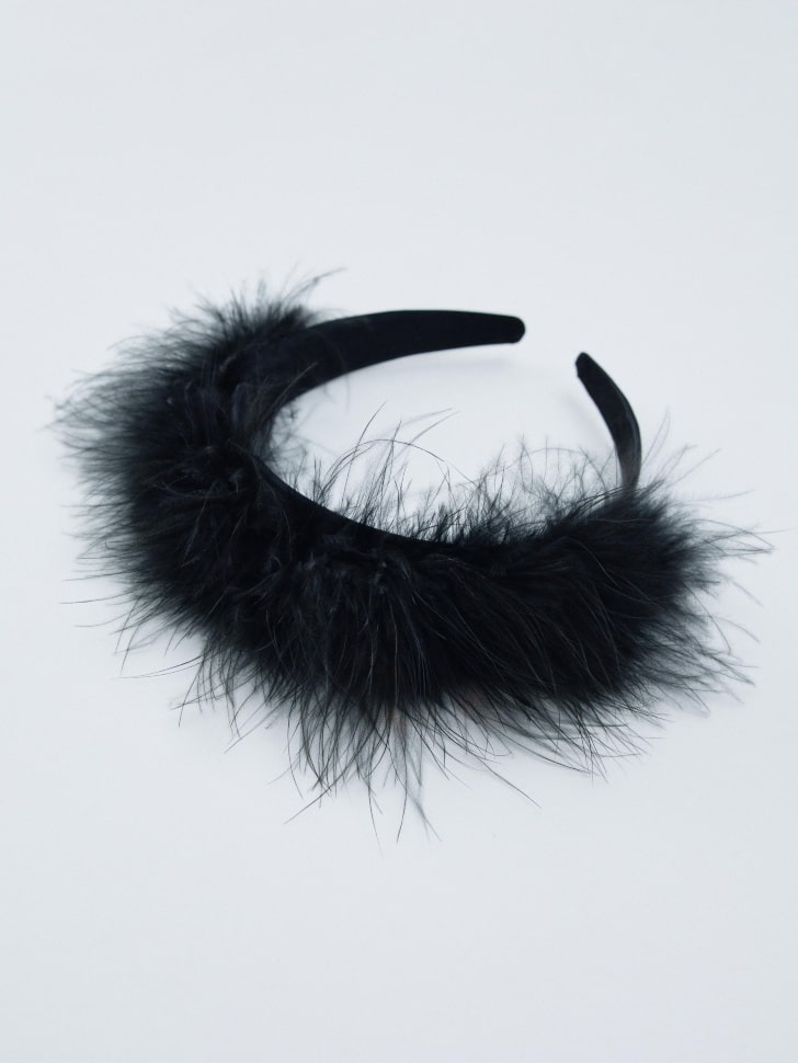 новогодний ободок с перьями для девочек 4610517050861 в интернет магазине