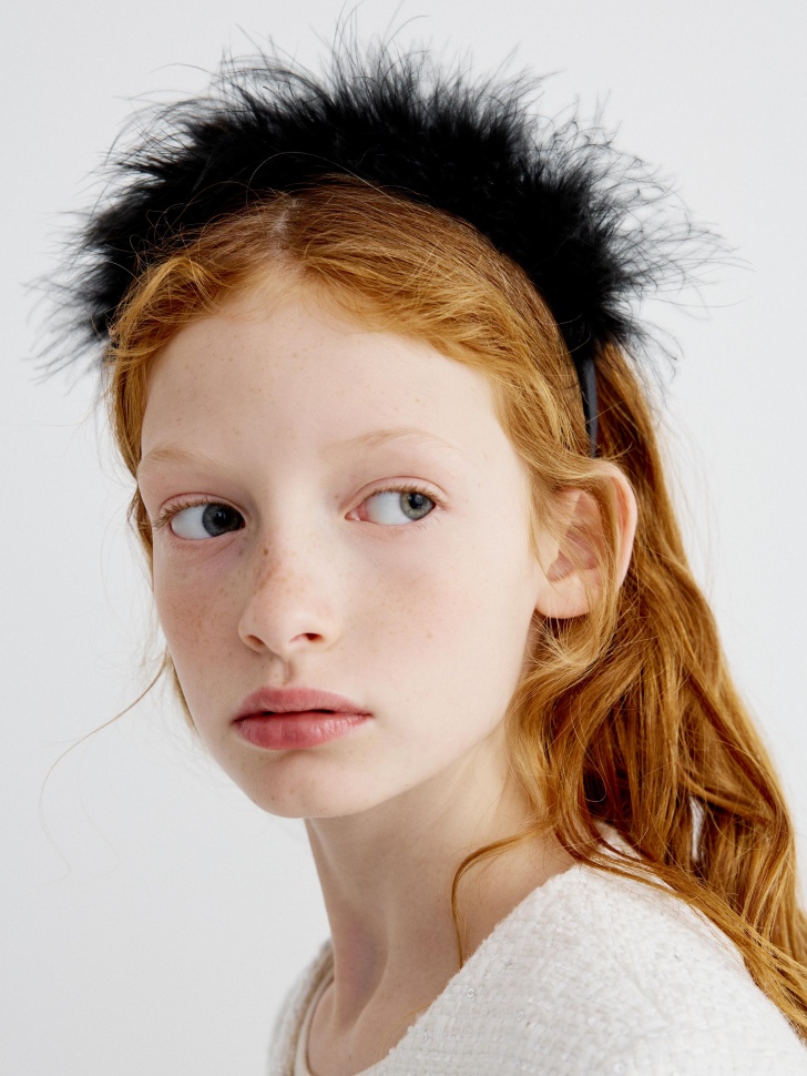 

Новогодний ободок с перьями для девочек, SL5811172835