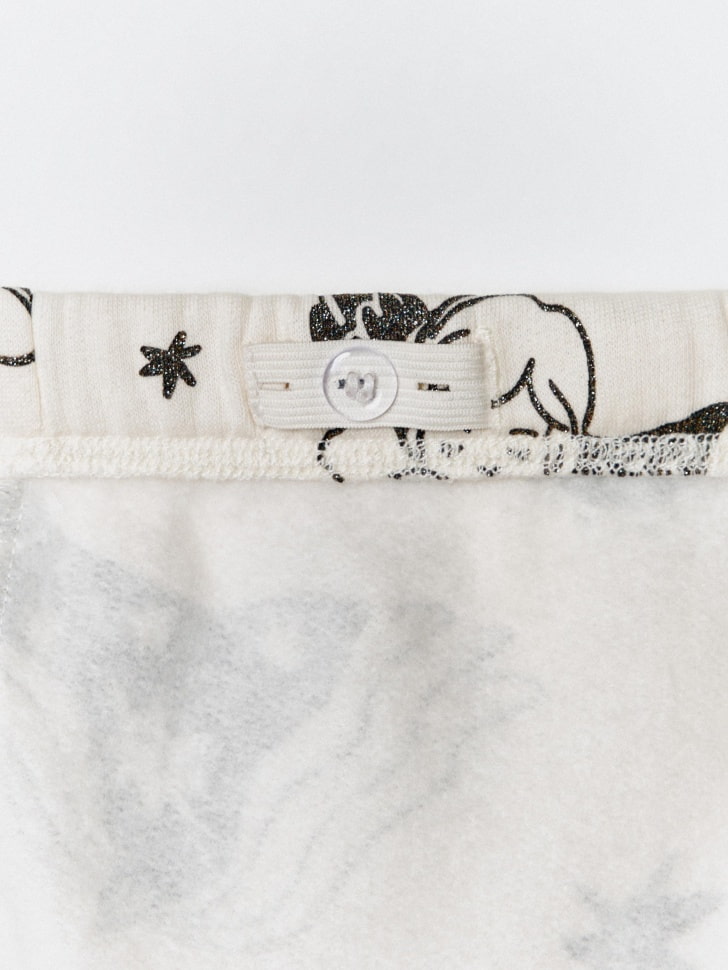 леггинсы с блестящим принтом для девочек 4610517026484 с промокодом