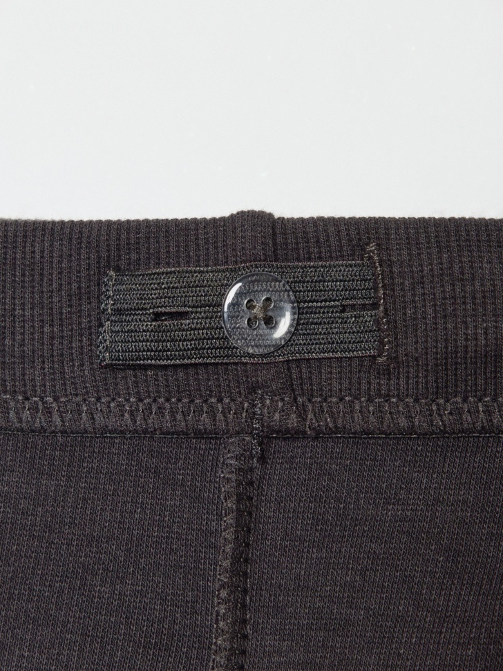 брюки клеш с разрезами для девочек из трикотажа спереди