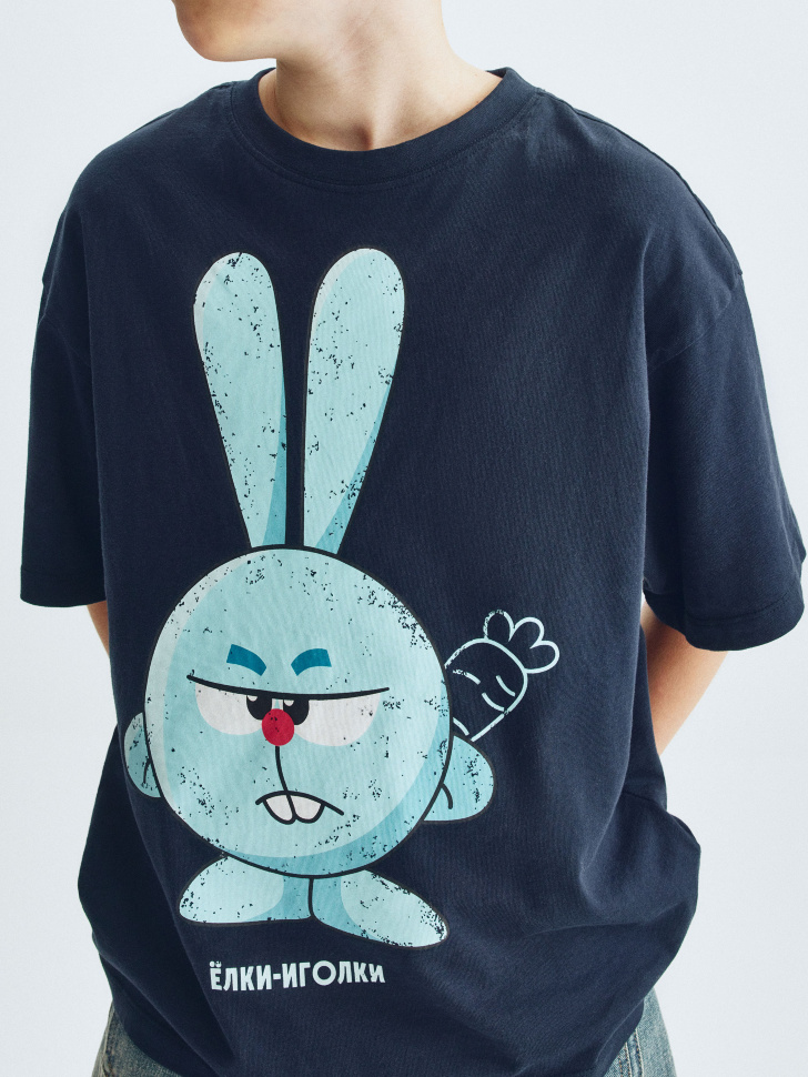 

Футболка оверсайз для мальчиков с принтом SELA x Смешарики, SL6801070208